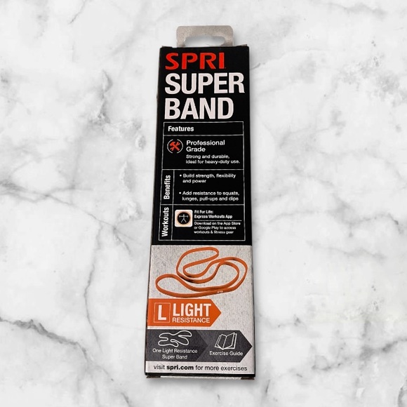 SPRI Orange Resistance Band, Fitness Band Light Resistance - Picture 3 of 7